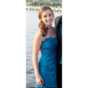Jessica McClintock Teal Gown